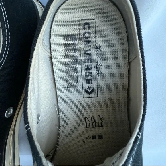 9.5 Mens/11.5 Womens Converse All Star Classic Black/White Canvas Low Tops - Picture 11 of 11